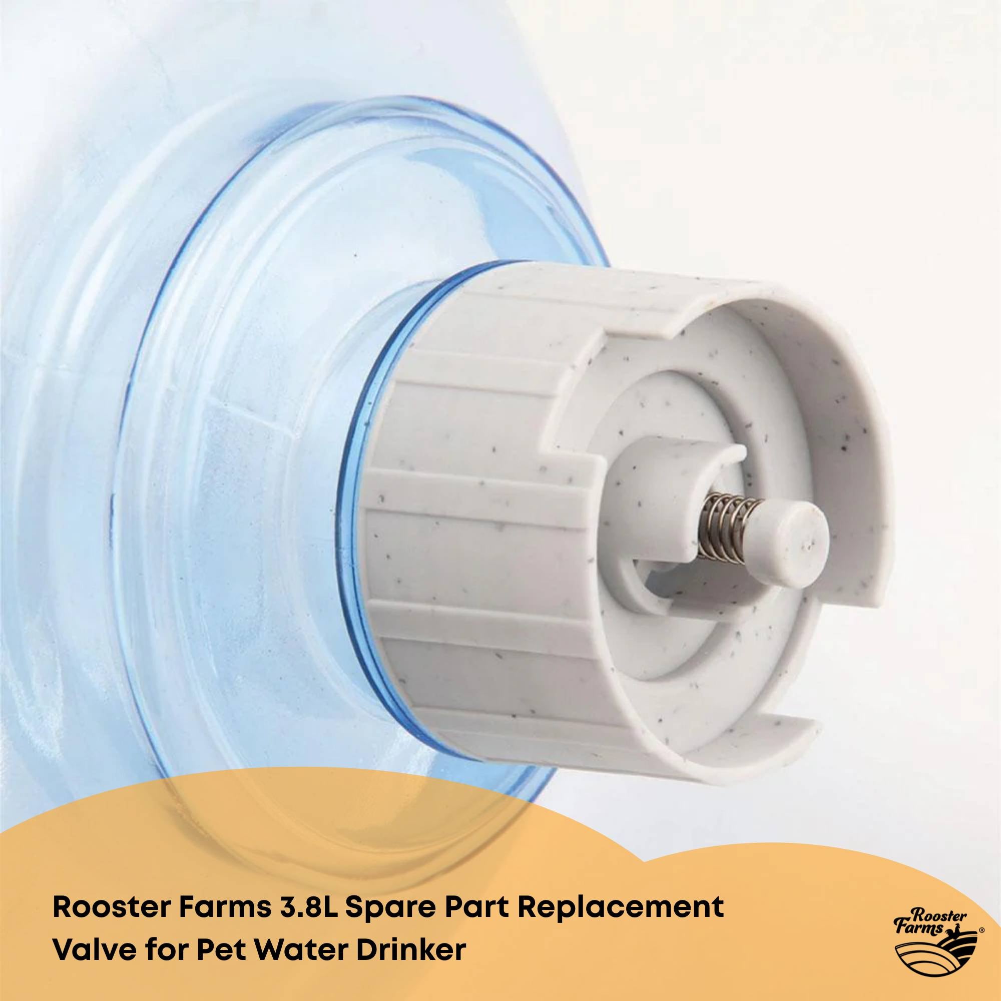 Rooster Farms Replacement Valve Spare Part for 3.8L Pet Water Drinker Dispenser V238-SUPDZ-31576194875472