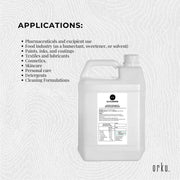 Orku 5L Glycerine 99.9% Pure USP Food + Cosmetic Grade - Vegetable Glycerol V238-SUPDZ-31589648466000