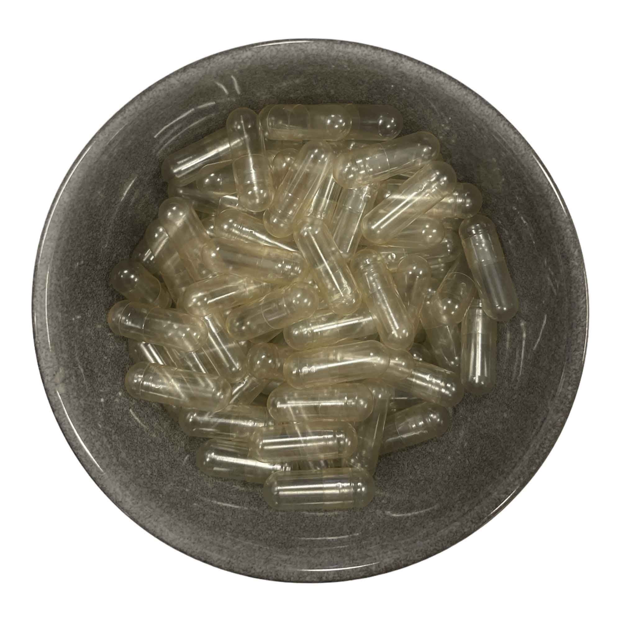 100x Empty Vegetable Capsules Size 00 - Unfilled Vege Vegan Clear Caps V238-SUPDZ-31590462554192