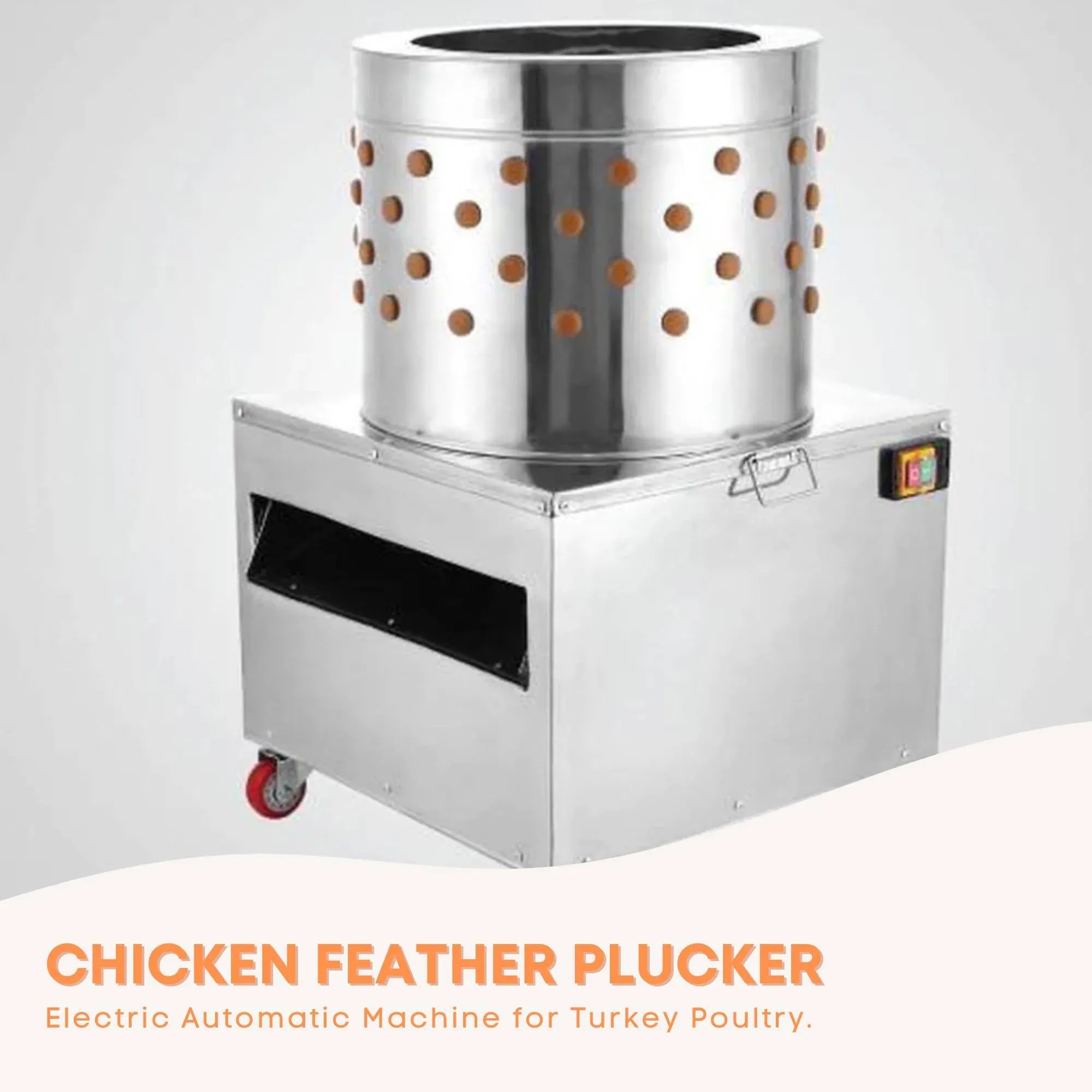Rooster Farms 50cm Chicken Feather Plucker Electric Poultry Defeathering Machine V238-SUPDZ-31664709140560