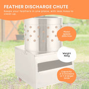 Rooster Farms 50cm Chicken Feather Plucker Electric Poultry Defeathering Machine V238-SUPDZ-31664709140560