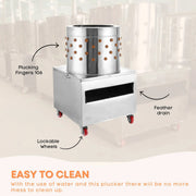 Rooster Farms 50cm Chicken Feather Plucker Electric Poultry Defeathering Machine V238-SUPDZ-31664709140560