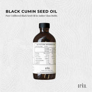 Orku 100ml Pure Black Seed Oil Cold Pressed 100% Ethiopian Nigella Sativa Cumin V238-SUPDZ-31783277625424