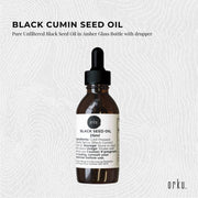 Orku 25ml Pure Black Seed Oil Cold Pressed 100% Ethiopian Nigella Sativa Cumin V238-SUPDZ-31790583578704