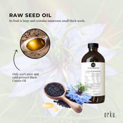 Orku 1L Pure Black Seed Oil Cold Pressed 100% Ethiopian Nigella Sativa Cumin V238-SUPDZ-31805766041680