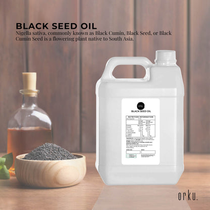 Orku 5L Pure Black Seed Oil Cold Pressed 100% Ethiopian Nigella Sativa Cumin V238-SUPDZ-31806027890768
