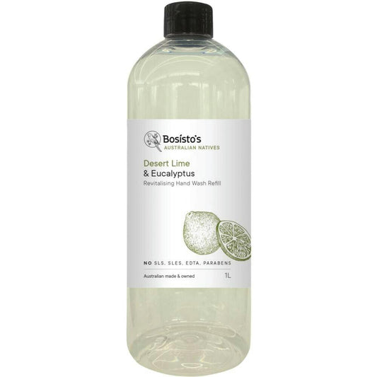 1L Hand Wash Refill Lime Eucalyptus Bosisto's Revitalising Soap Free Liquid Gel V238-SUPDZ-31811695607888