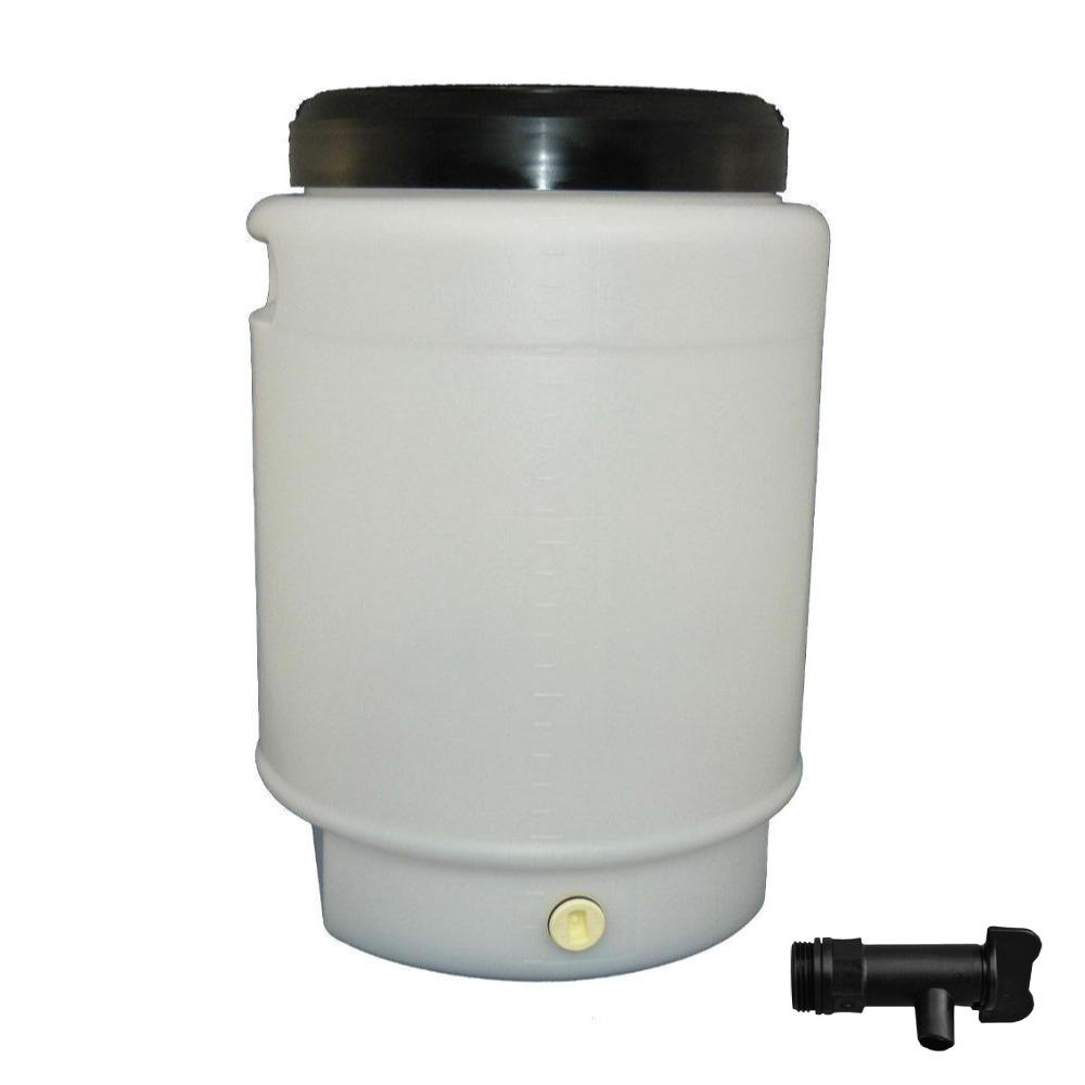 25L Fermenter Keg + Lid + Tap - HDPE Plastic Drum Food Grade Brewing Barrel V238-SUPDZ-31870416126032