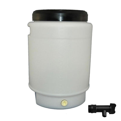 25L Fermenter Keg + Lid + Tap - HDPE Plastic Drum Food Grade Brewing Barrel V238-SUPDZ-31870416126032