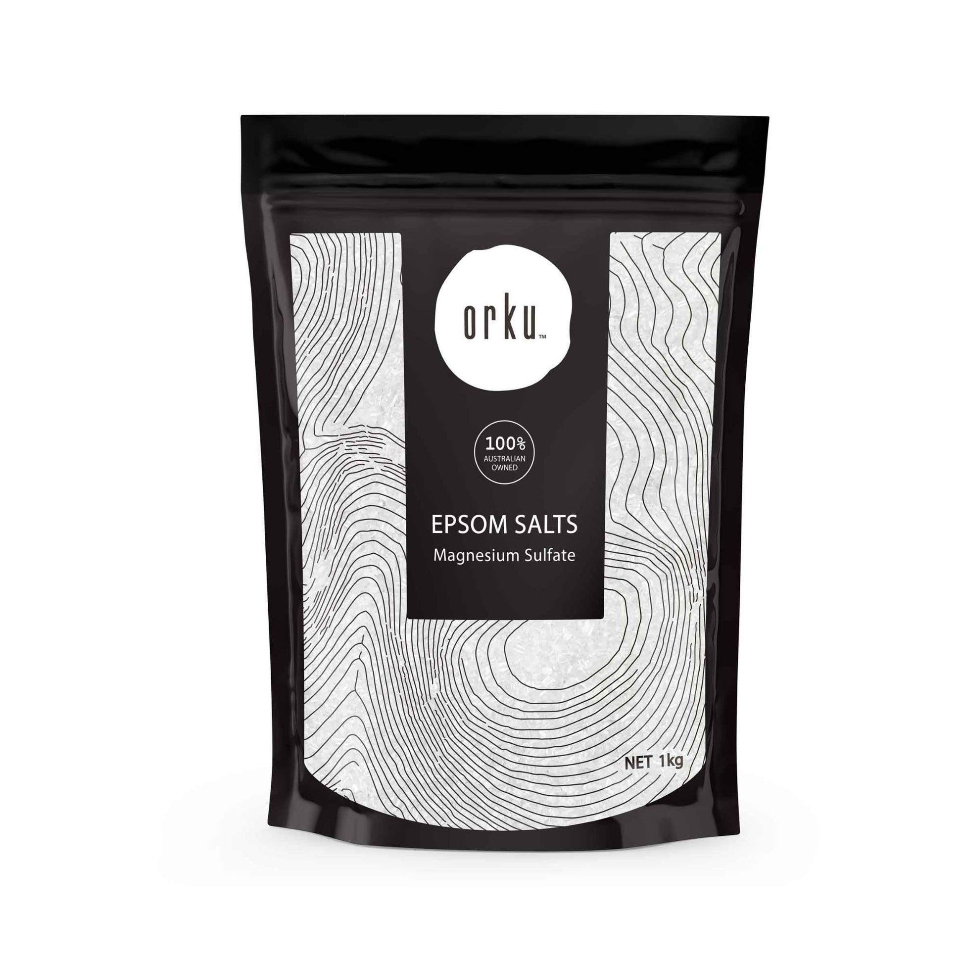 Orku 1Kg Epsom Salt - Magnesium Sulphate Bath Salts Skin Body V238-SUPDZ-31950184087632