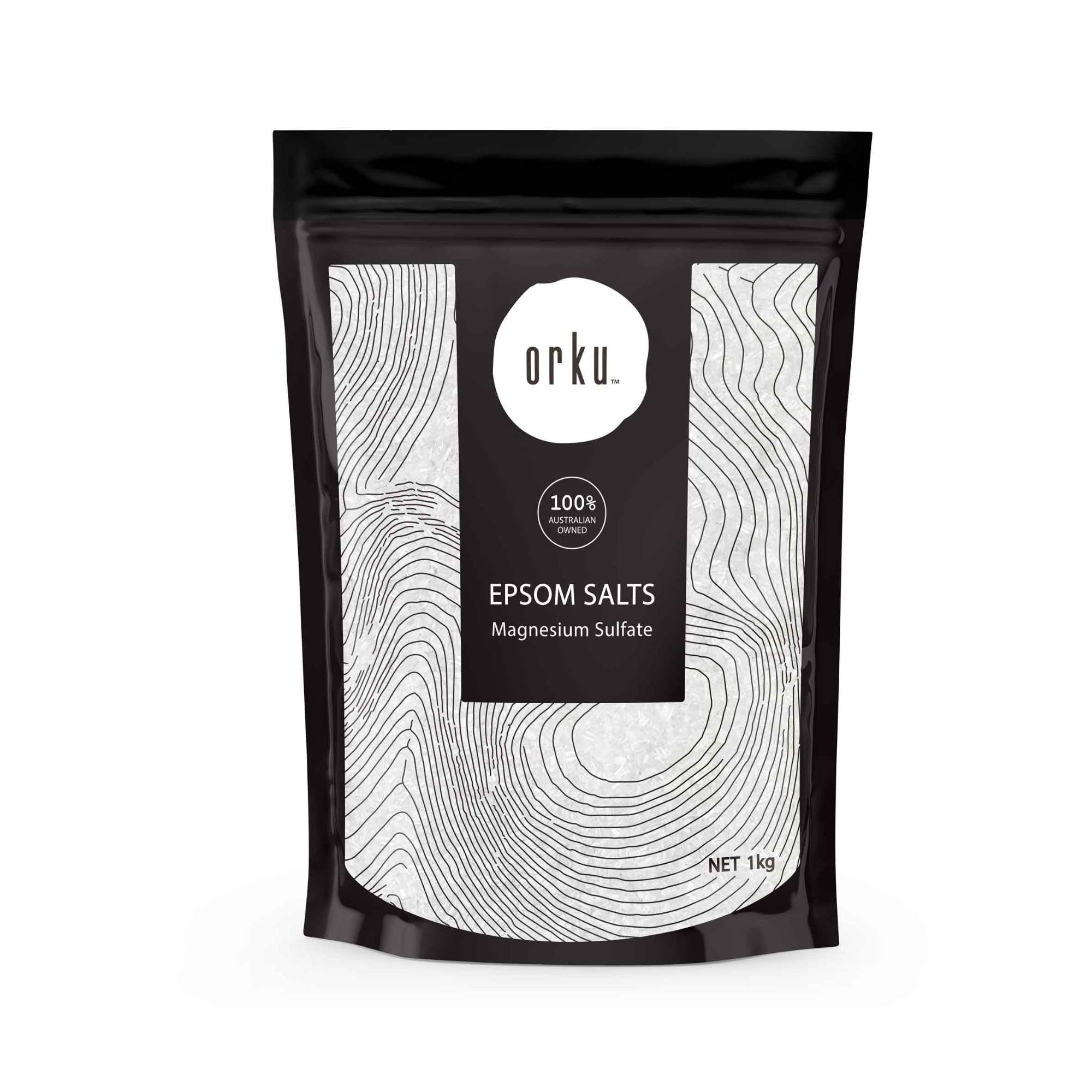 Orku 1Kg Epsom Salt - Magnesium Sulphate Bath Salts Skin Body V238-SUPDZ-31950184087632