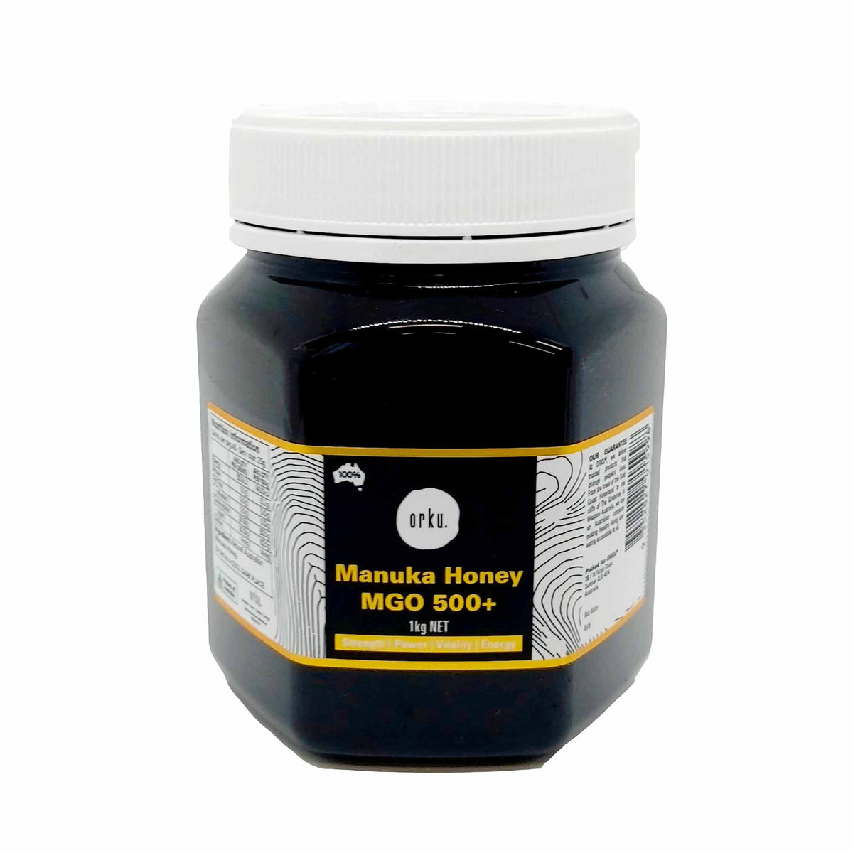 Orku 1Kg MGO 500+ Australian Manuka Honey - 100% Raw Natural Pure Jelly Bush V238-SUPDZ-31985099178064