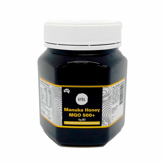 Orku 1Kg MGO 500+ Australian Manuka Honey - 100% Raw Natural Pure Jelly Bush V238-SUPDZ-31985099178064