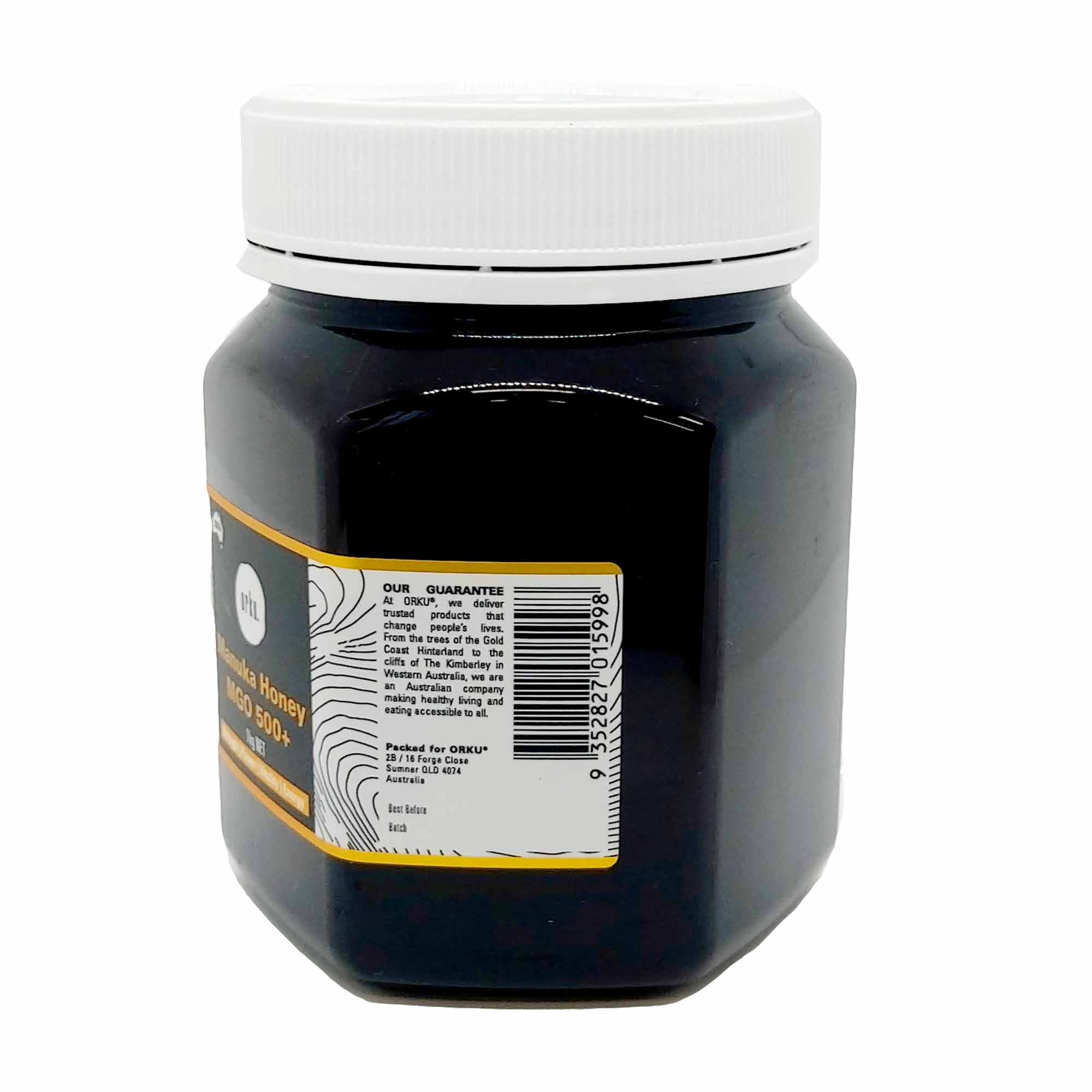 Orku 1Kg MGO 500+ Australian Manuka Honey - 100% Raw Natural Pure Jelly Bush V238-SUPDZ-31985099178064