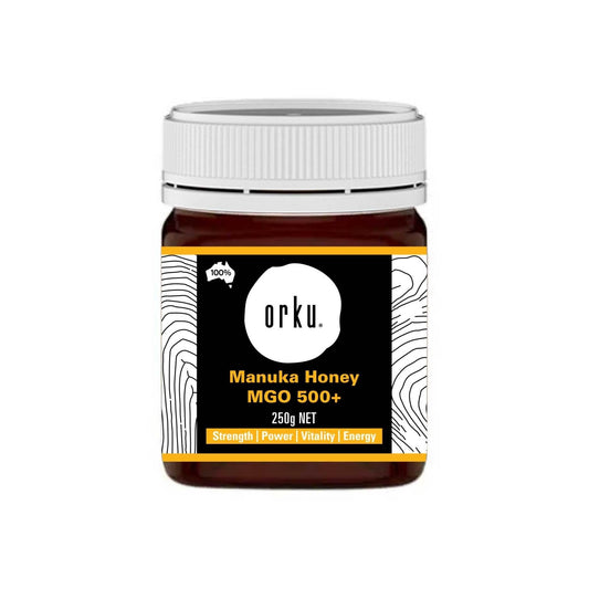 Orku 250g MGO 500+ Australian Manuka Honey - 100% Raw Natural Pure Jelly Bush V238-SUPDZ-31985334517840