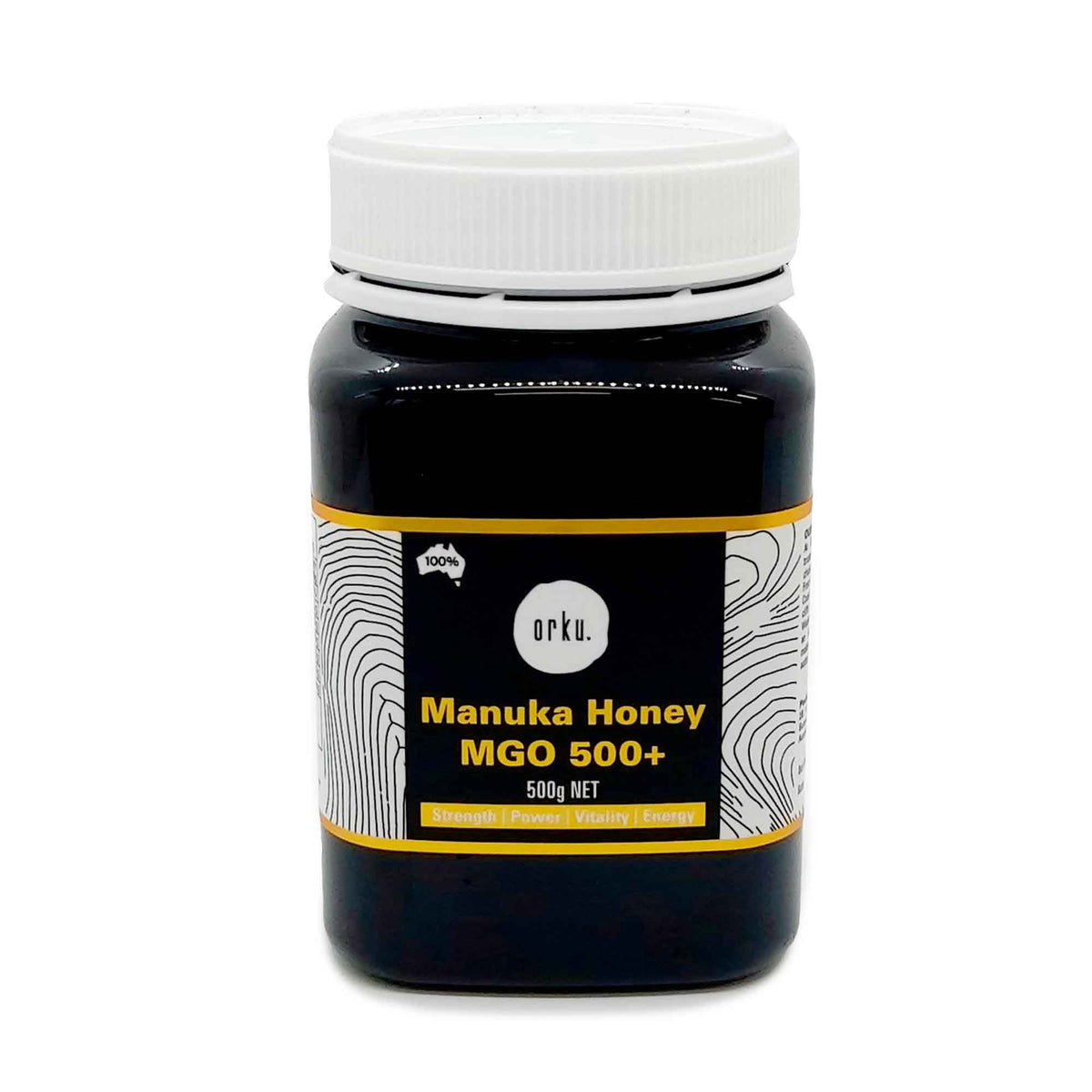 Orku 500g MGO 500+ Australian Manuka Honey - 100% Raw Natural Pure Jelly Bush V238-SUPDZ-31985353293904