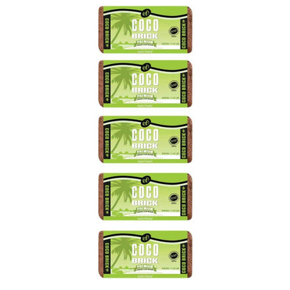 5x 650g Coco Brick Premium Coir Peat Organic Plant Growth Media Husk Nutrifield V238-SUPDZ-31989436809296