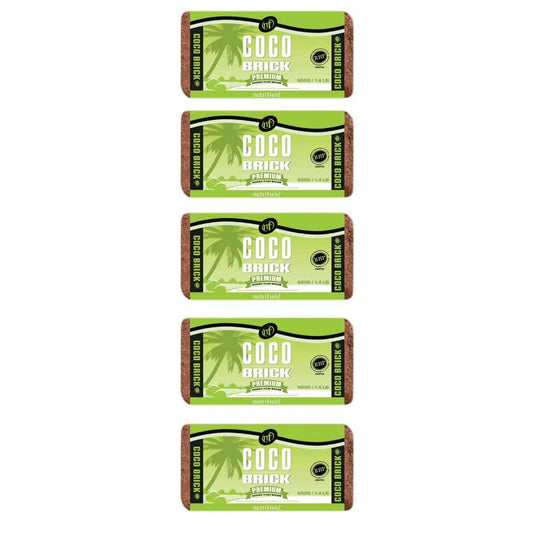 5x 650g Coco Brick Premium Coir Peat Organic Plant Growth Media Husk Nutrifield V238-SUPDZ-31989436809296