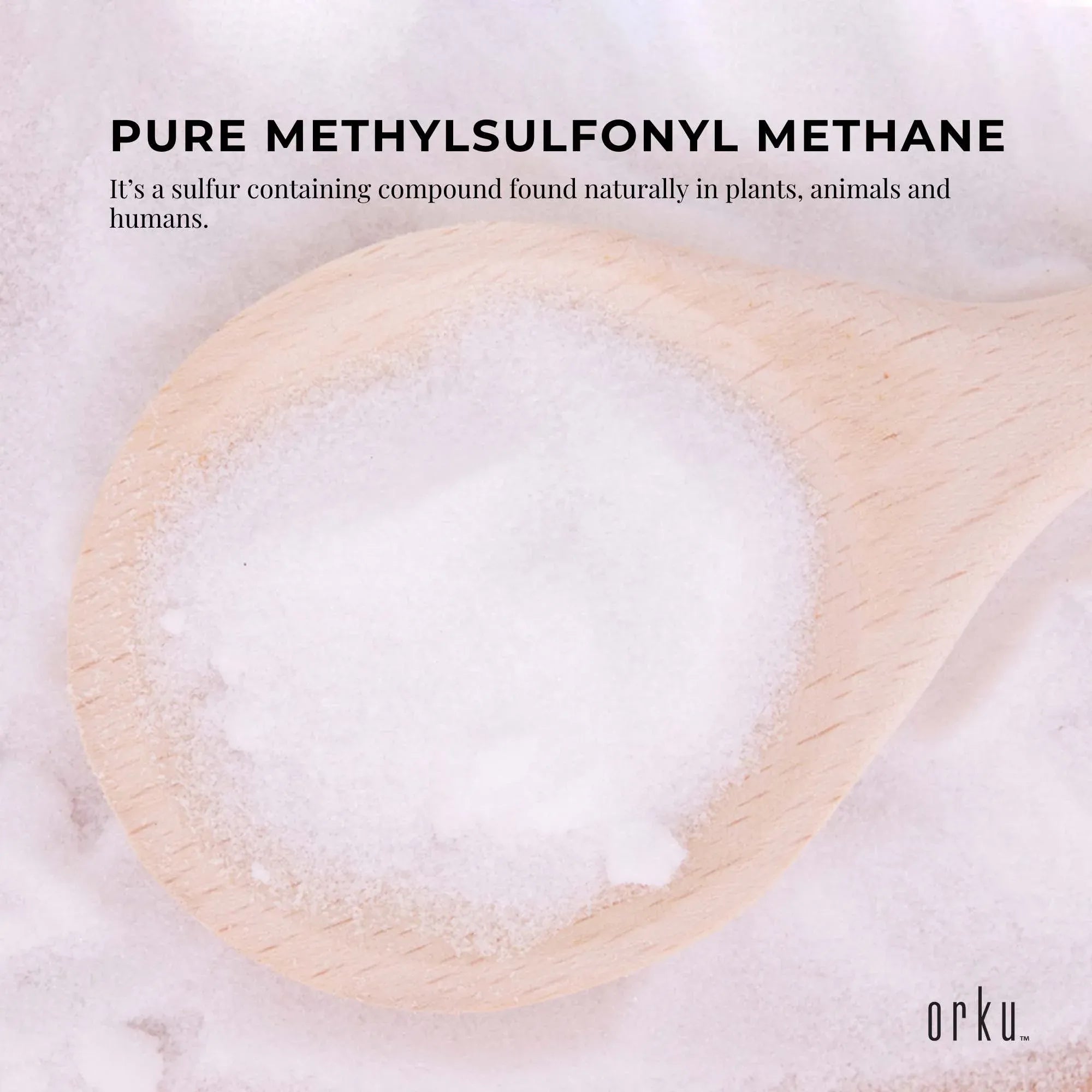 Orku 800g MSM Powder or Crystals Tub - 99.9% Pure USP Grade Methylsulfonylmethane V238-SUPDZ-31991317987408