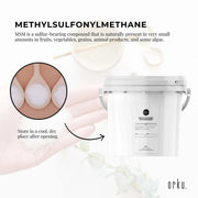 Orku 3Kg MSM Powder or Crystals Tub - 99.9% Pure USP Grade Methylsulfonylmethane V238-SUPDZ-31991328211024