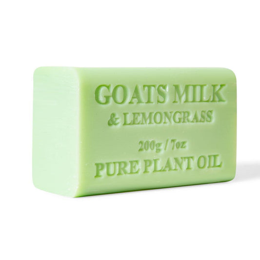 2x 200g Goats Milk Soap Bars Lemongrass Scent Pure Natural Australian Skin Care V238-SUPDZ-32088794660944