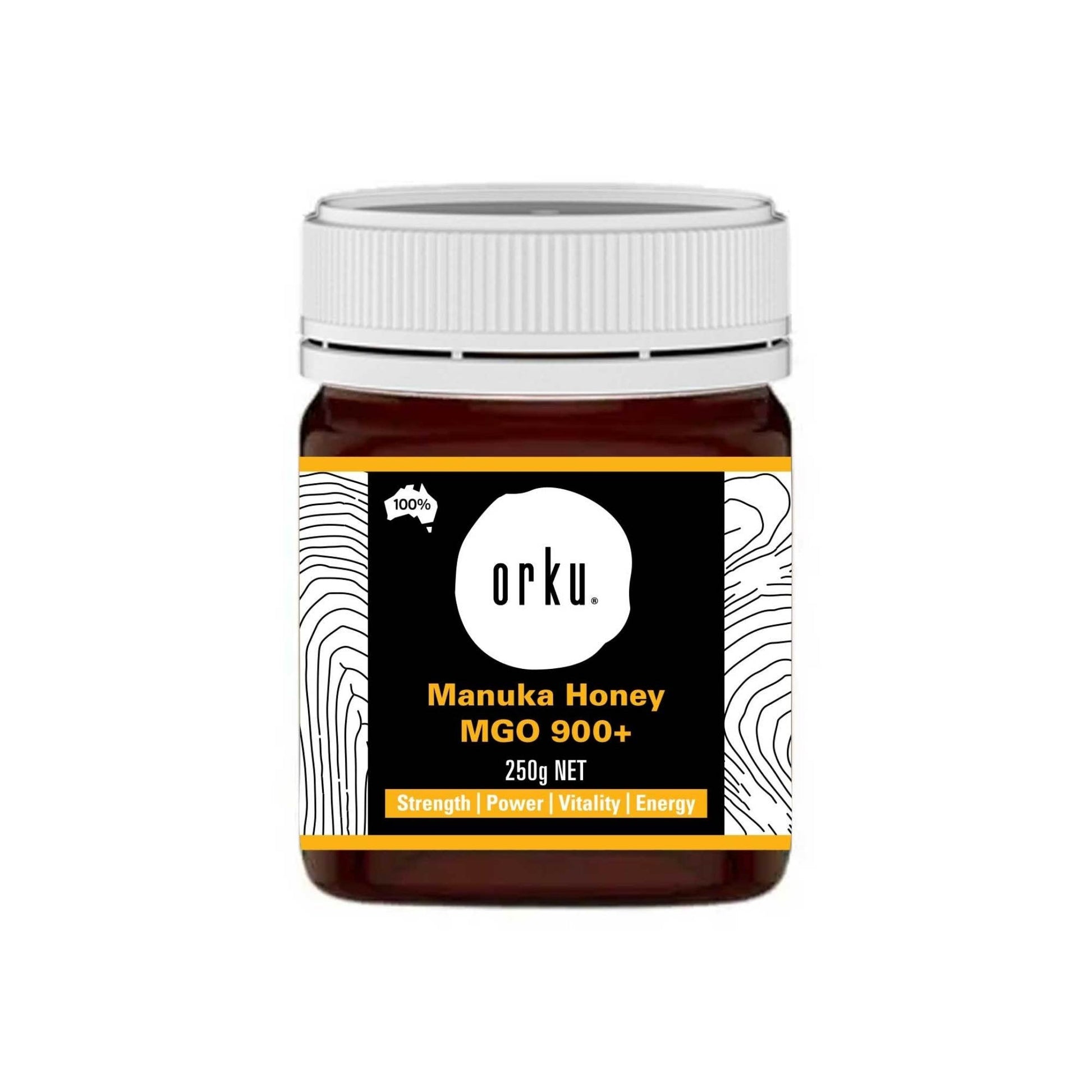 Orku 250g MGO 900+ Australian Manuka Honey - 100% Raw Natural Pure Jelly Bush V238-SUPDZ-32132942168144