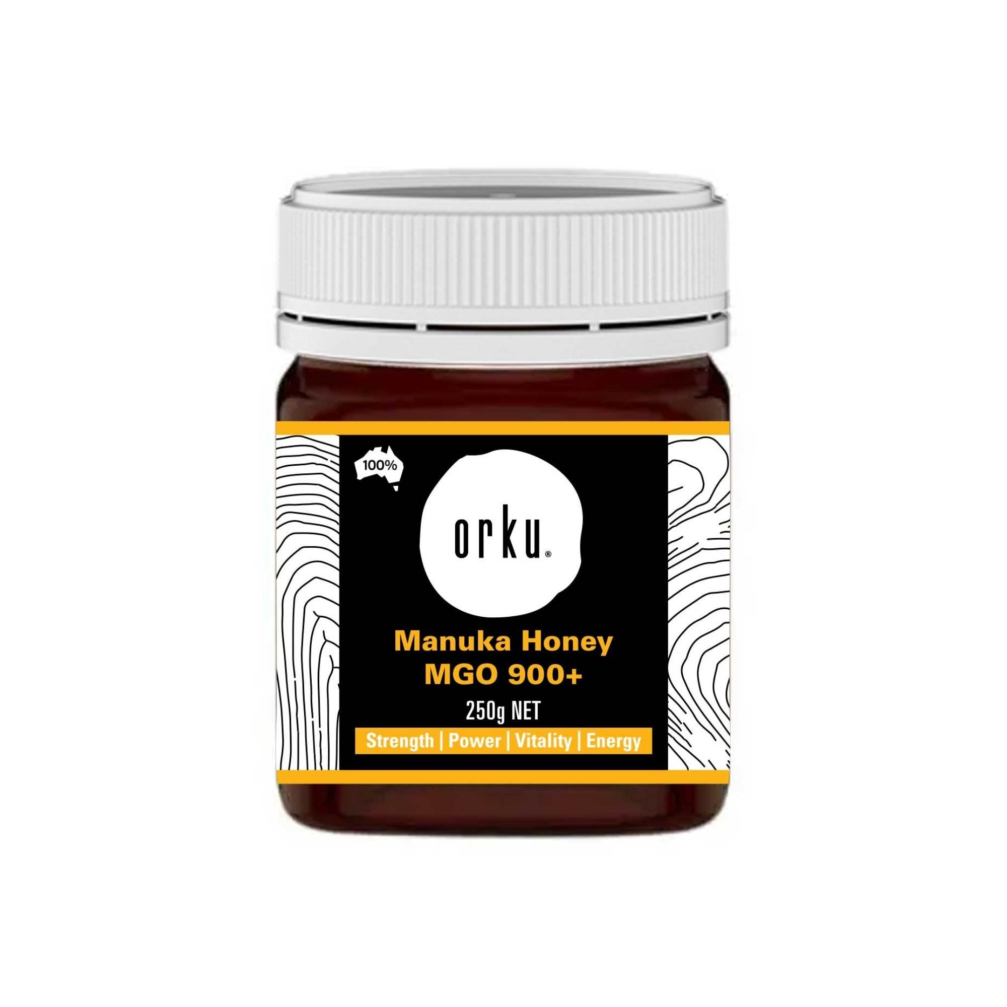 Orku 250g MGO 900+ Australian Manuka Honey - 100% Raw Natural Pure Jelly Bush V238-SUPDZ-32132942168144