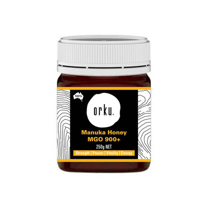 Orku 250g MGO 900+ Australian Manuka Honey - 100% Raw Natural Pure Jelly Bush V238-SUPDZ-32132942168144