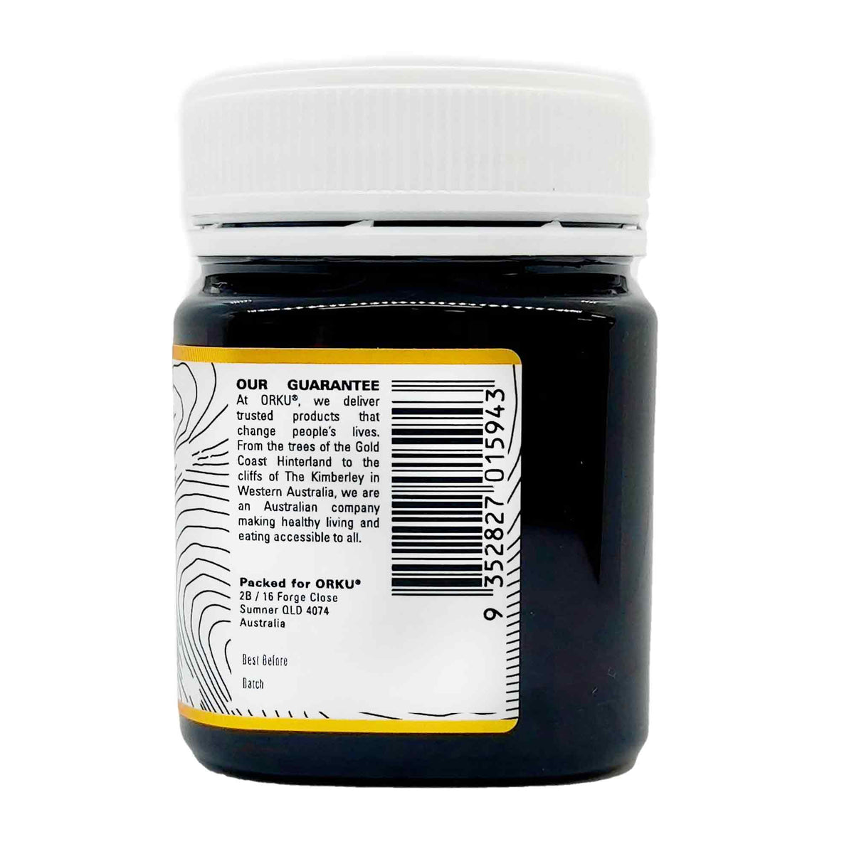 Orku 250g MGO 900+ Australian Manuka Honey - 100% Raw Natural Pure Jelly Bush V238-SUPDZ-32132942168144