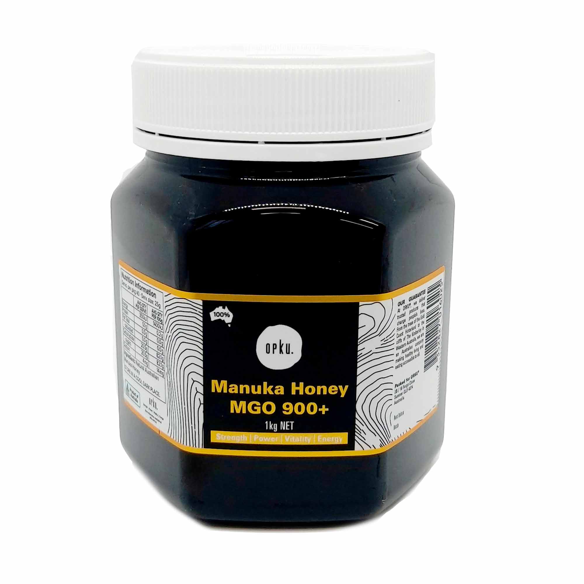 Orku 1Kg MGO 900+ Australian Manuka Honey - 100% Raw Natural Pure Jelly Bush V238-SUPDZ-32132978868304