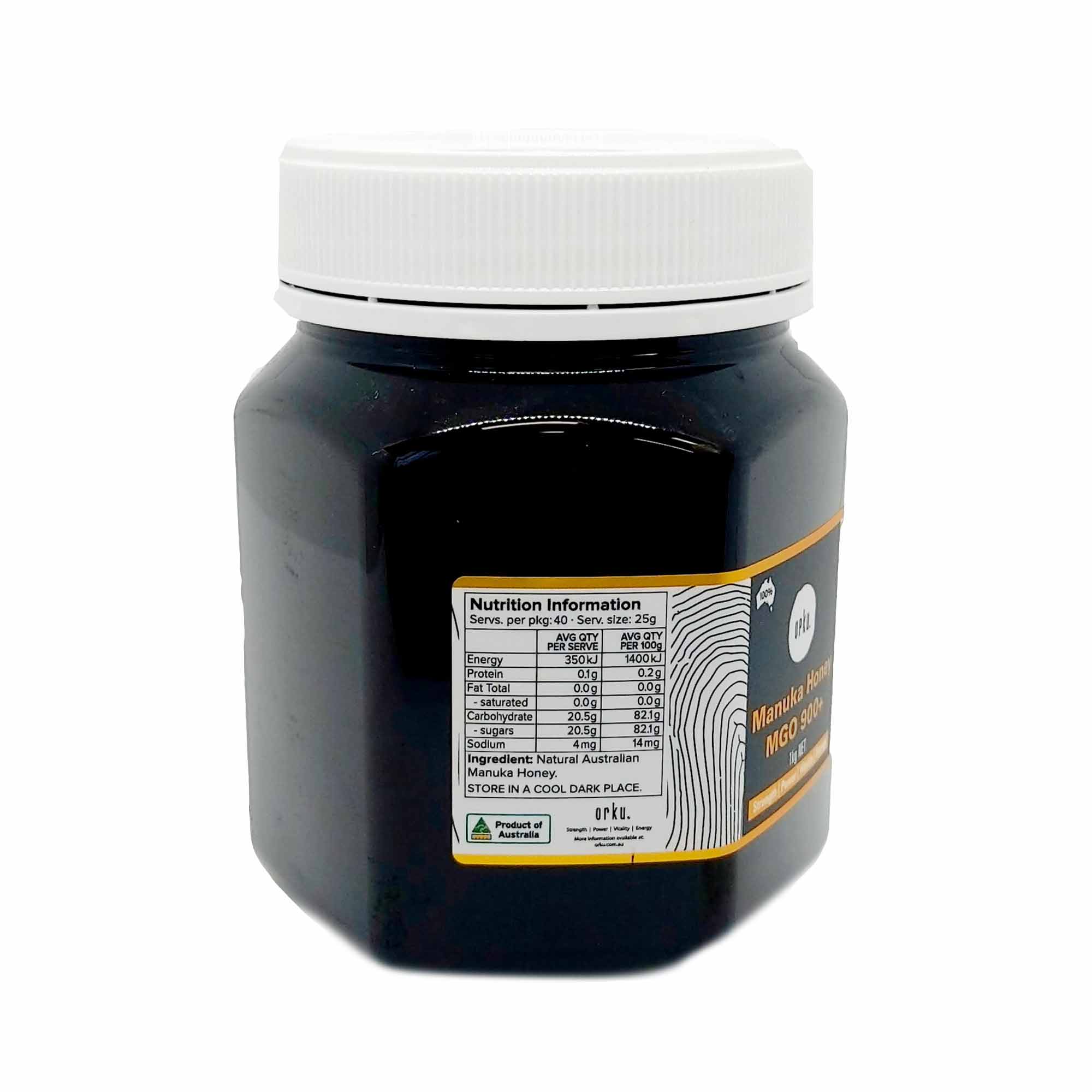 Orku 1Kg MGO 900+ Australian Manuka Honey - 100% Raw Natural Pure Jelly Bush V238-SUPDZ-32132978868304
