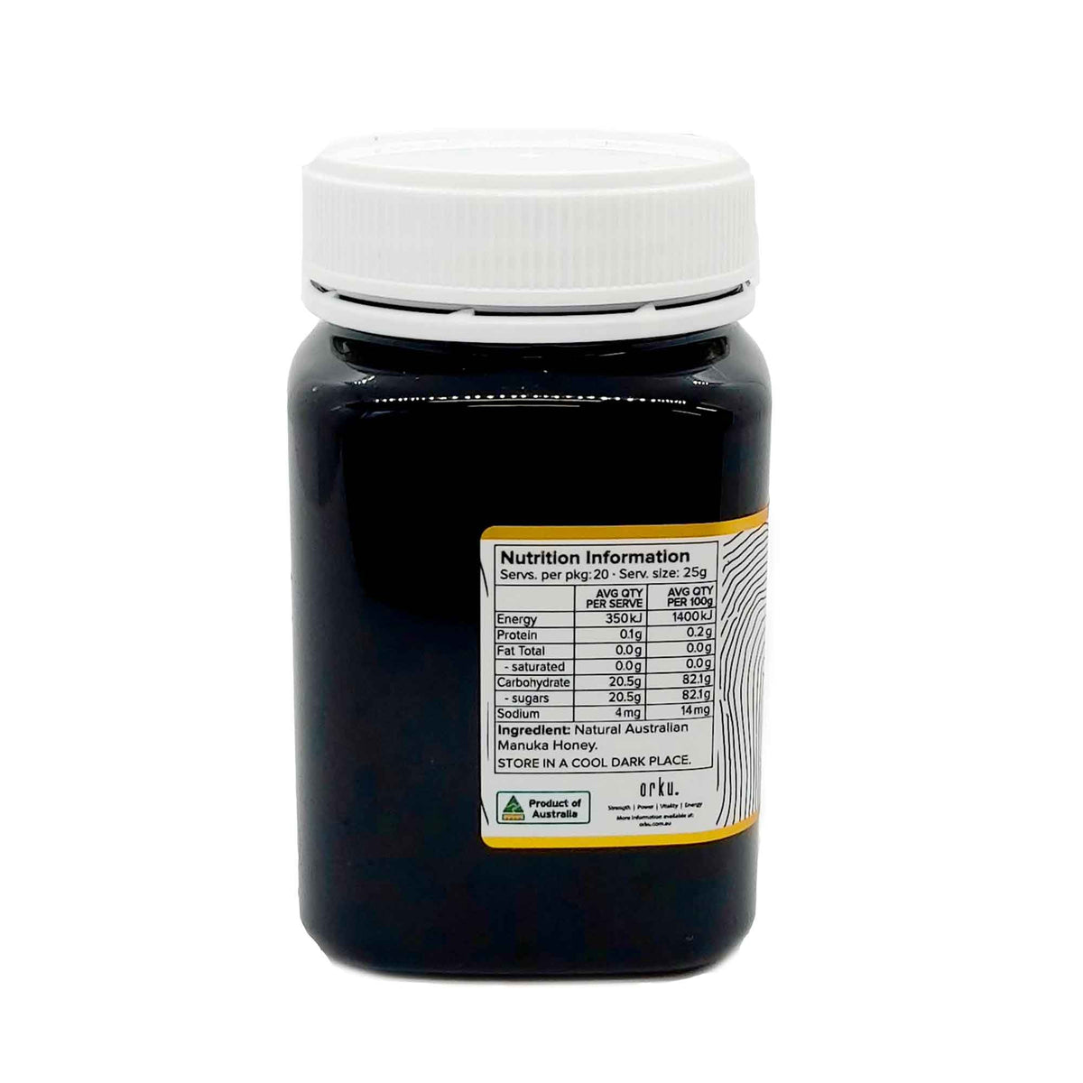 Orku 500g MGO 900+ Australian Manuka Honey - 100% Raw Natural Pure Jelly Bush V238-SUPDZ-32132997972048