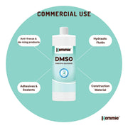 Kemmie 1L DMSO Liquid 99.9% Pure - USP Grade Dimethyl Sulfoxide Solvent V238-SUPDZ-32168888402000