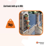5 Pack 76mm (3") Brick Hooks - Wall Clips Hangers For Pictures Pot Plants V238-SUPDZ-32318135074896