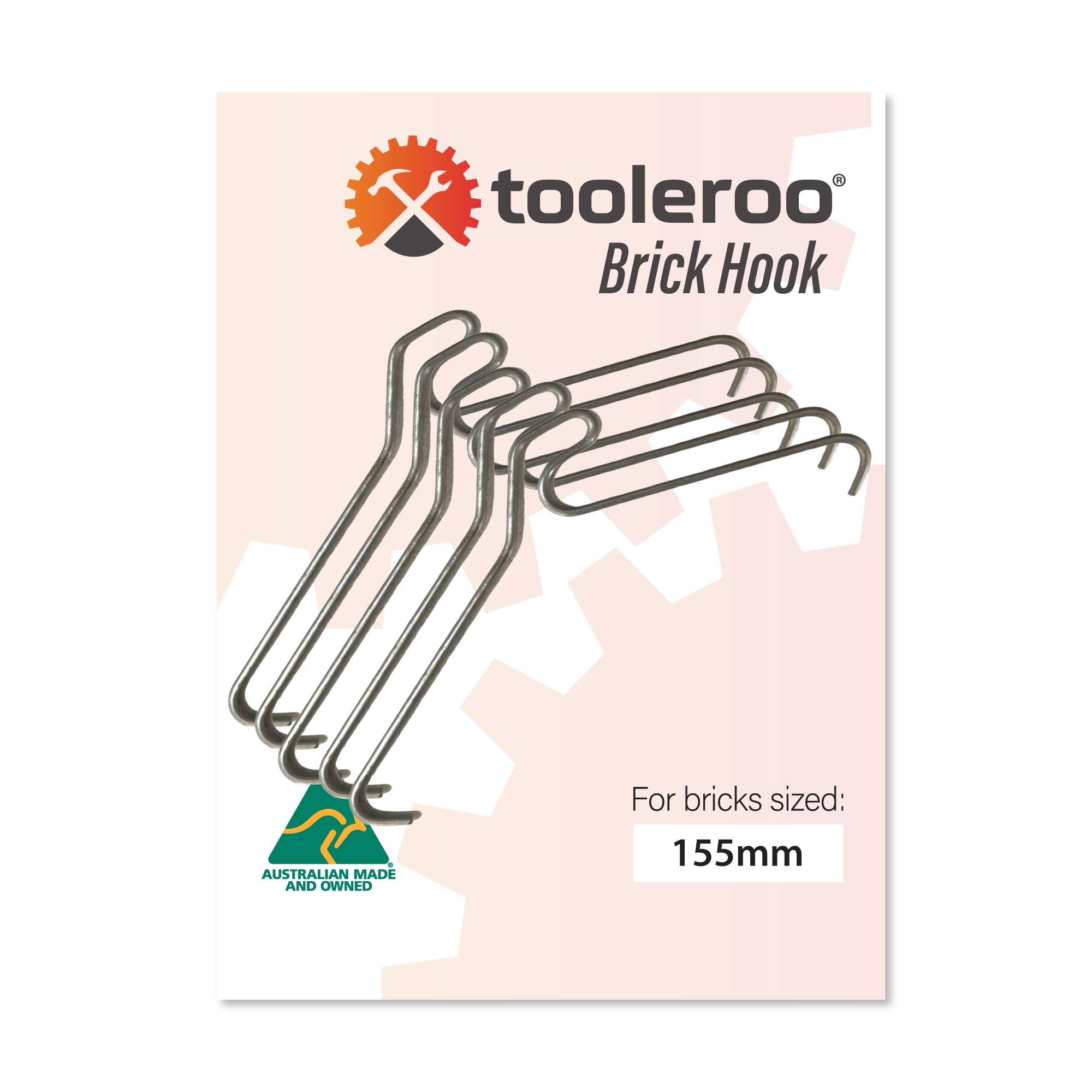10 Pack 155-165mm (6-6.5") Brick Hooks - Wall Clips Hangers For Pictures Plants V238-SUPDZ-32322737864784