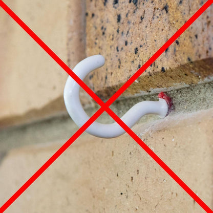 10 Pack 155-165mm (6-6.5") Brick Hooks - Wall Clips Hangers For Pictures Plants V238-SUPDZ-32322737864784