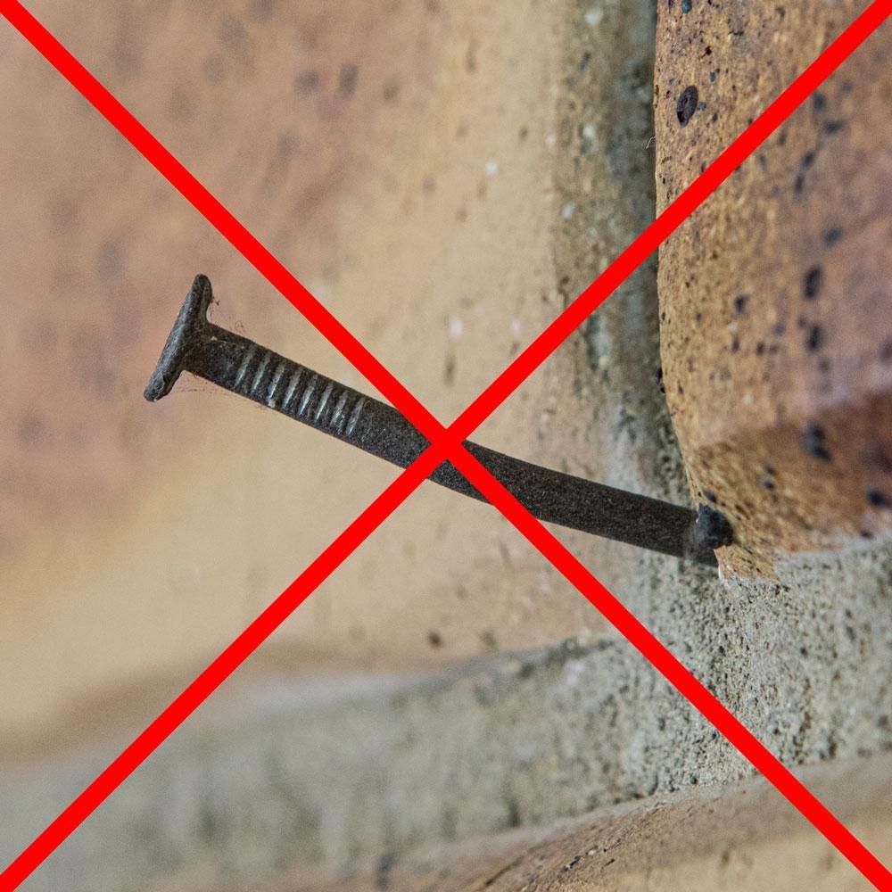 10 Pack 155-165mm (6-6.5") Brick Hooks - Wall Clips Hangers For Pictures Plants V238-SUPDZ-32322737864784