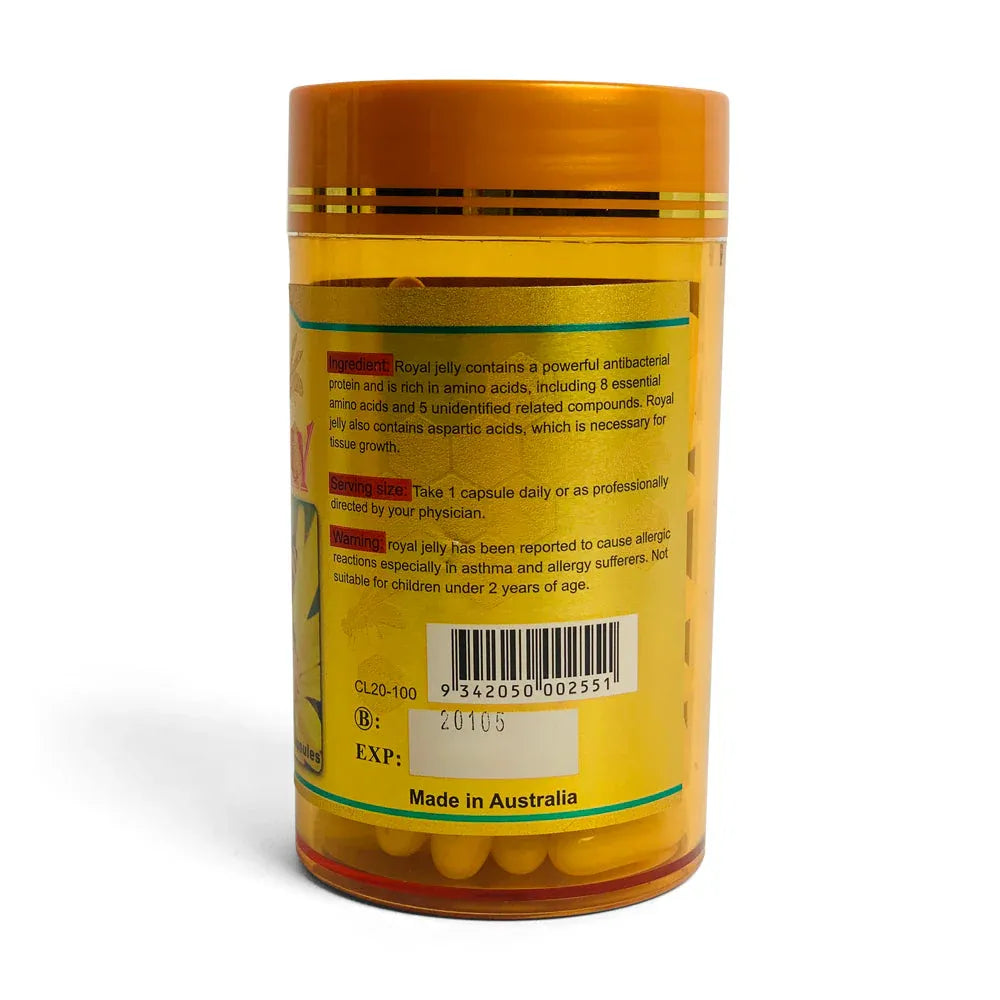 Costar 100x 1450mg Royal Bee Jelly Capsules 100% Pure V238-SUPDZ-32330166829136