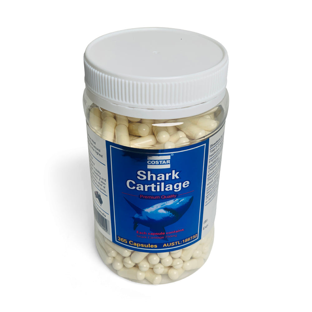 Costar Shark Cartilage 750mg 365 Capsules - Joint Support Supplement V238-SUPDZ-32330642161744