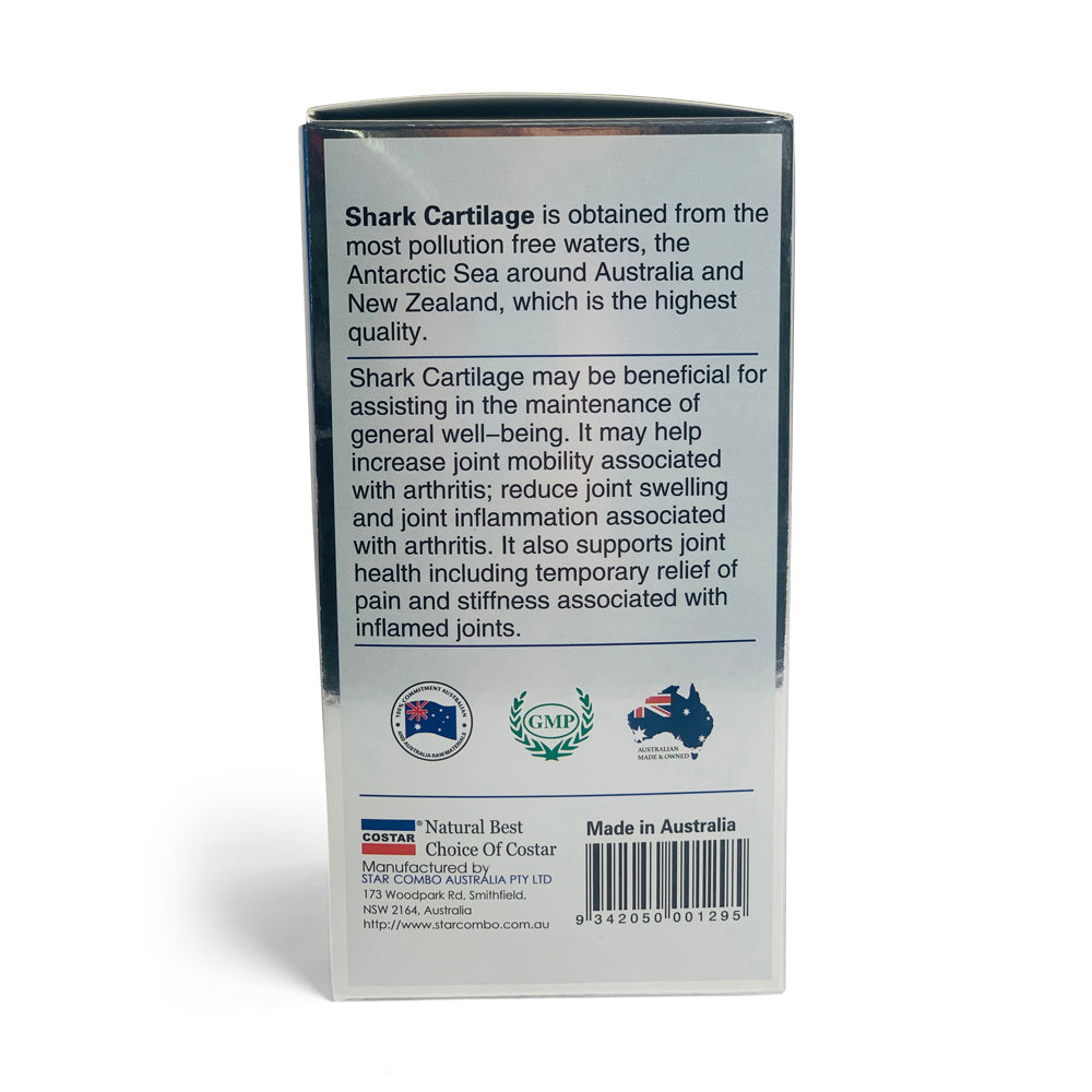 Costar Shark Cartilage 750mg 365 Capsules - Joint Support Supplement V238-SUPDZ-32330642161744