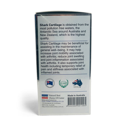 Costar Shark Cartilage 750mg 365 Capsules - Joint Support Supplement V238-SUPDZ-32330642161744