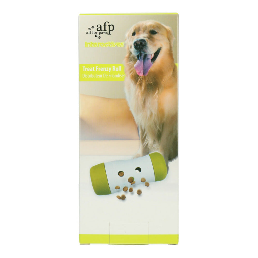 Dog Treat Frenzy Roll - Interactive Dispenser Feeder Toy All For Paws Pet V238-SUPDZ-32375646322768