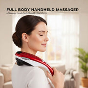 Orku Handheld Body Massager 6 Heads Adjustable Speed Neck Shoulder Back Legs Red V238-SUPDZ-32459224645712