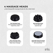Orku Full Body Vibration Handheld Massager - 4 Heads Neck Shoulders Back Legs V238-SUPDZ-32465461117008