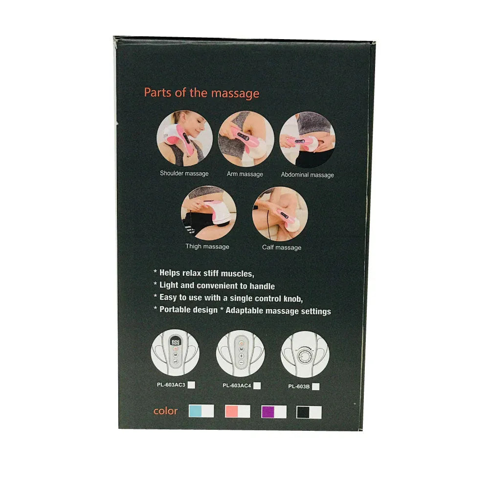 Orku Full Body Vibration Handheld Massager - 4 Heads Neck Shoulders Back Legs V238-SUPDZ-32465461117008