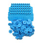100x Cattle Ear Tags 6x7.5cm Set - Medium Blue Blank Cow Sheep Livestock Label V238-SUPDZ-32496978526288