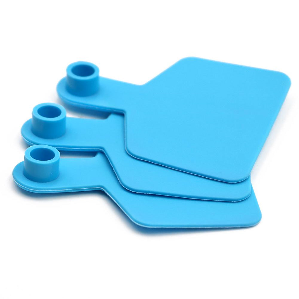 100x Cattle Ear Tags 6x7.5cm Set - Medium Blue Blank Cow Sheep Livestock Label V238-SUPDZ-32496978526288