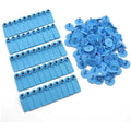 100x Cattle Ear Tags 5x2cm Set - Small Blue Cow Sheep Pig Blank Livestock Labels V238-SUPDZ-32497252302928