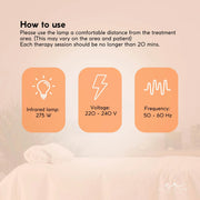 Ellie & Ruby Infrared Heat Floor Lamp 275W Mobile Dimmable Home Salon Treatment V238-SUPDZ-32546023997520