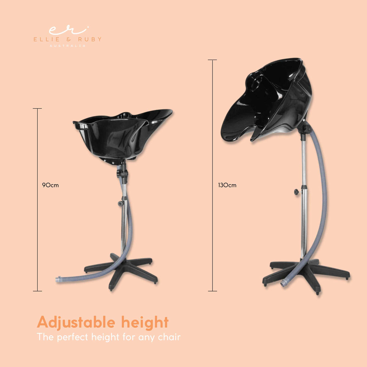 Ellie & Ruby Large Portable Hairdressing Salon Basin Hair Washing Deep Sink Bowl V238-SUPDZ-32549976899664